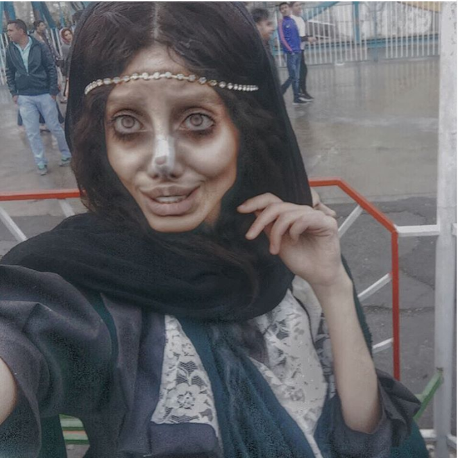 Real face of the Lady Who Ends Up Looking Like the Corpse Bride After ...