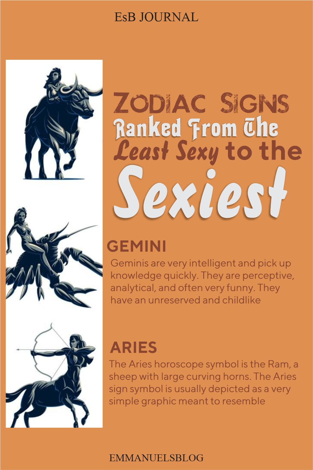 Zodiac Signs Ranked From The Least Sexy To The Sexiest