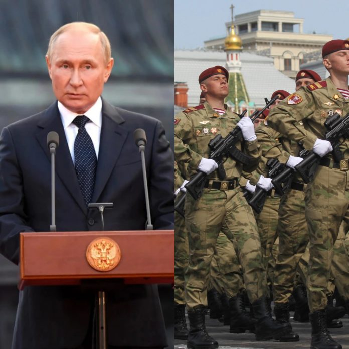 Ukraine claims elite guard has been deployed to Moscow to ’round up and arrest soldiers’ as Putin fears coup