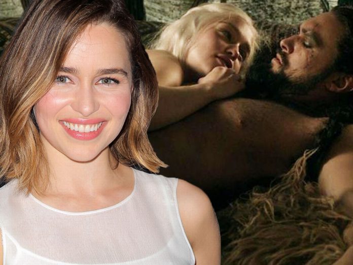 What was Emilia Clarke's most uncomfortable film scene moment?