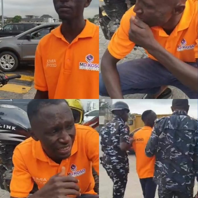 Survivor cries at Lekki tollgate as he remembers he could have been killed in the Lekki tollgate ENDSARS shooting in 2020