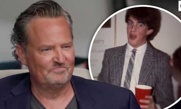 Actor Matthew Perry says he drank an 'entire bottle' of wine at age 14 and 'was drinking every day' by the time he was 18