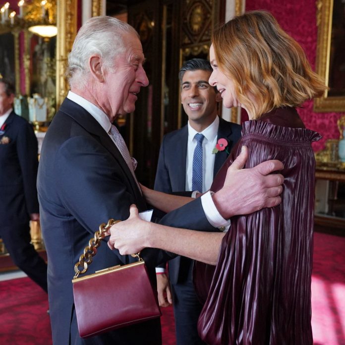 Stella Mccartney Makes King Charles Laugh With Her Curtsy