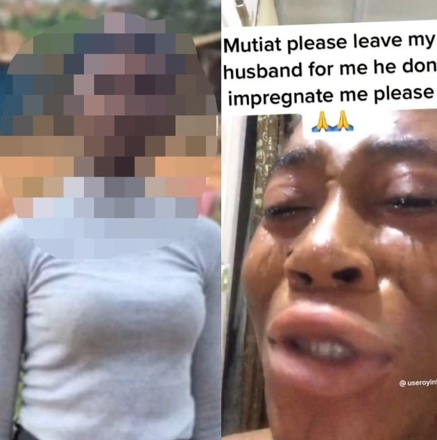 Pregnant wife cries as she lose battle to mistress