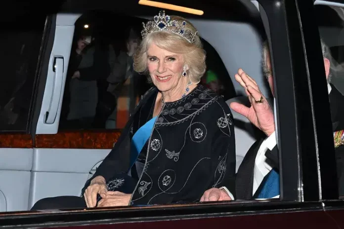 Camilla’s Tribute To Her Majesty: The Queen Consort Wears Her Mother-In-Law's George Vi Sapphire Tiara For Second Time