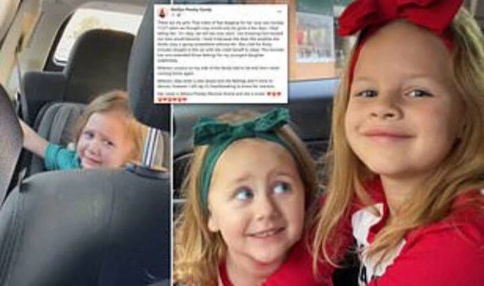 Mother posts heartbreaking video of little girl crying for her sister just days before l the girl, 7, had been killed by a FedEx driver 1