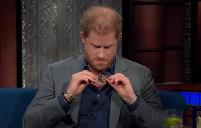 Prince Harry Shows His Necklace Prince William Broke During Argument Over Marriage To Meghan