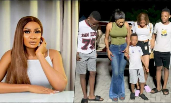 Be happy but never hurt others in the process May Edochie writes as she shares new family video