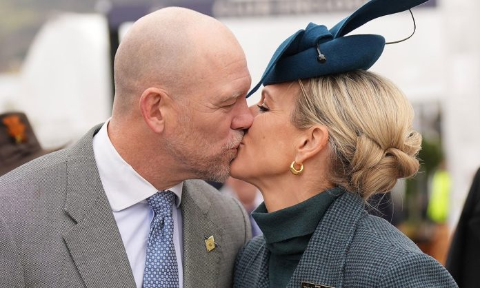 Zara Tindall's Loved-Up Display With Husband Mike As They Share Kiss At Cheltenham Festival