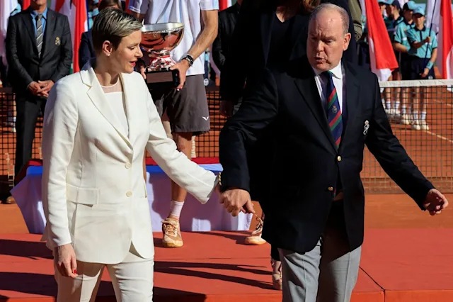 Princess Charlene And Prince Albert Put On Loved-Up Display At Tennis Final