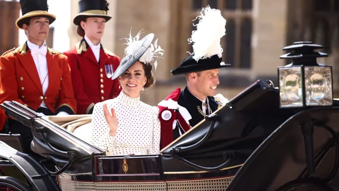 Photos: Princess Kate Watches Prince William At King Charles's First Garter Day Service