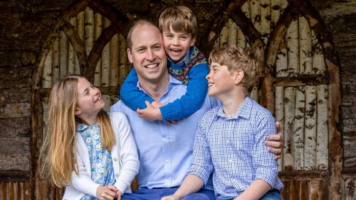 Prince George And Princess Charlotte Beam At Dad, Prince William, In Adorable Father's Day Photo