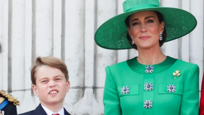 Princess Kate's Private Words To Sneezing Prince George During Trooping