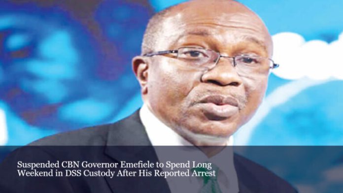 Fmr. CBN Governor, Godwin Emefiele, In DSS Custody After Being Suspended By Tinubu