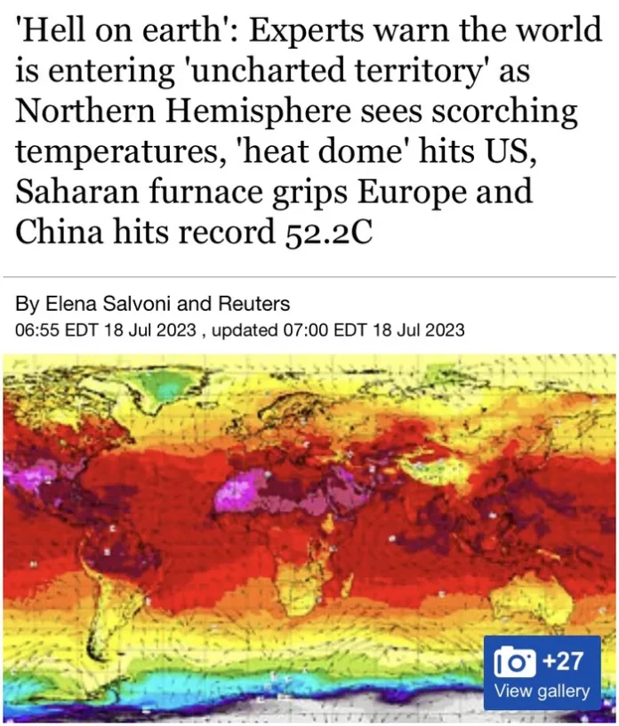 Hell On Earth: Experts Warm The World Is Entering Uncharted Territory