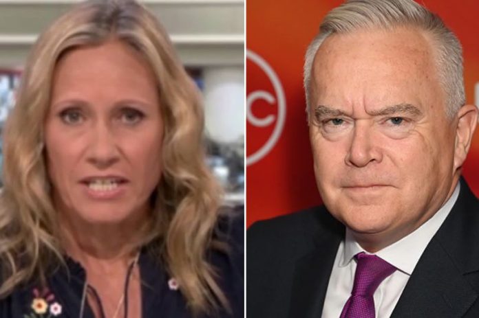 Moment BBC News Reader Sophie Raworth Reveals Colleague Huw Edwards Is The Man At The Centre Of £35,000 S*x Pics Scandal