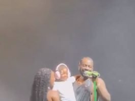 Simi And Daughter Deja Warm Hearts As They Surprise Adekunle Gold On Stage At His Dallas Show (Video)