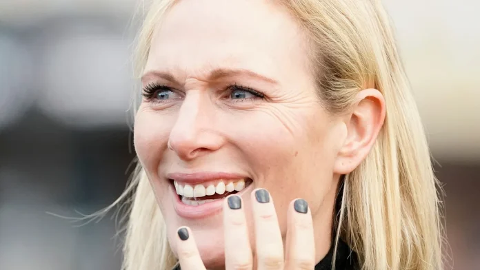 Zara Tindall's Gothic Eyeliner, Mini Shorts And Vampy Black Manicure For Red Carpet Event Needs To Be Seen To Be Believed