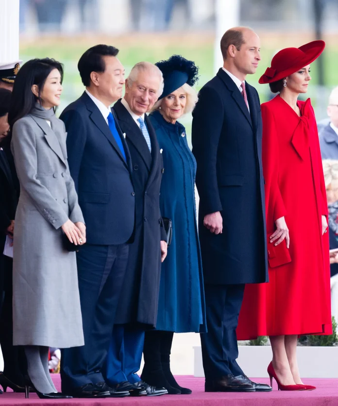 Charles, Camilla, William And Kate Greet South Korea's President