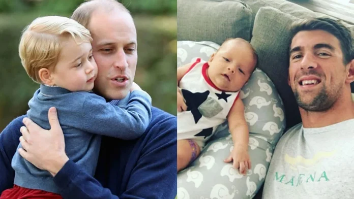 Prince William Bonds With Swimmer Michael Phelps Over Fatherhood