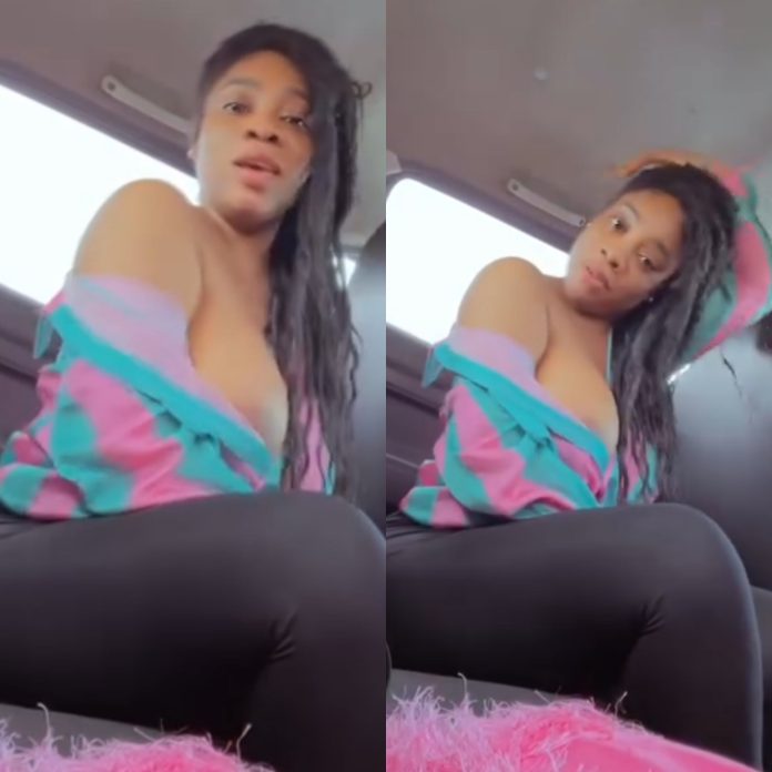 Repentant Ghanian Actress Moesha Boduong Exposes Her Bare B00b And Ar£Ola In Video