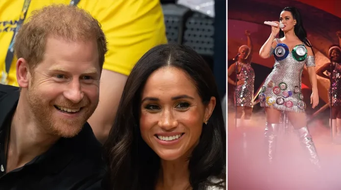 EXCLUSIVE: Harry And Meghan At Katy Perry Concert