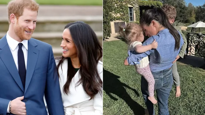 Prince Harry And Meghan Take Children Archie And Lilibet Trick Or Treating