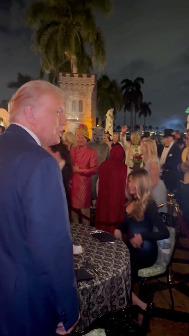 Donald Trump And Melania Seen Together For First Time In Months At Mar A Lago Halloween Party 3375