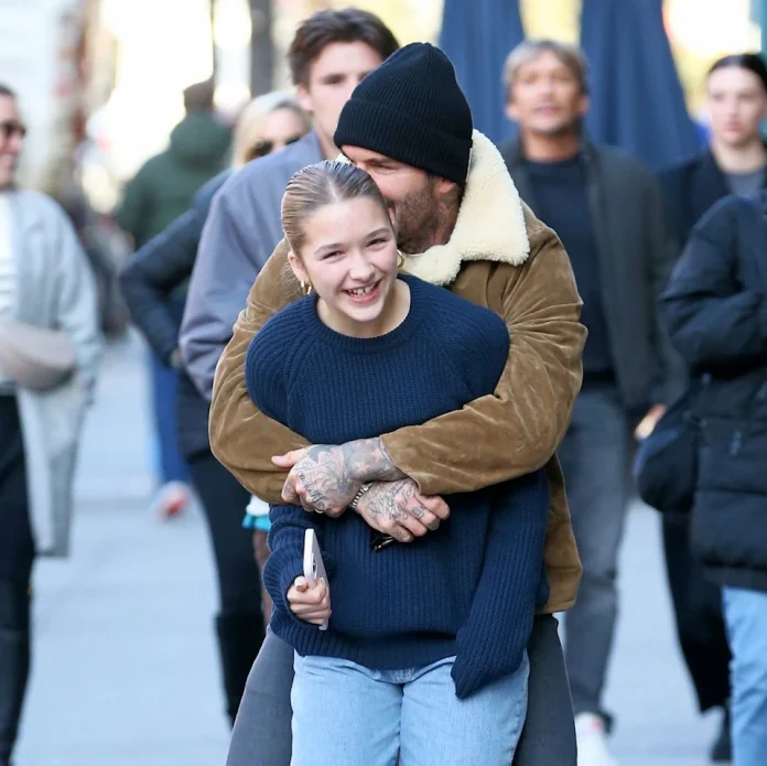 David Beckham Shows Off Fatherly Bond With Daughter Harper With Sweet Hug