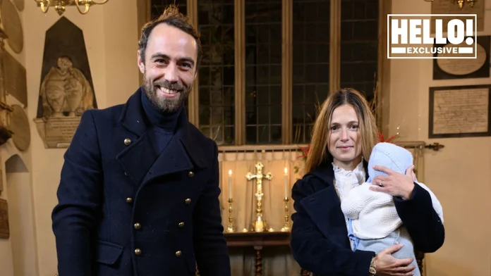 James Middleton And Wife Alizée Take Newborn Baby Inigo To Festive Carol Concert