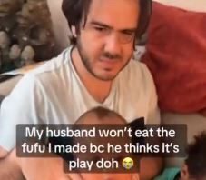 “What Is This Mess?” Caucasian Man Says As He Rejects His Nigerian Wife’s Local Dish