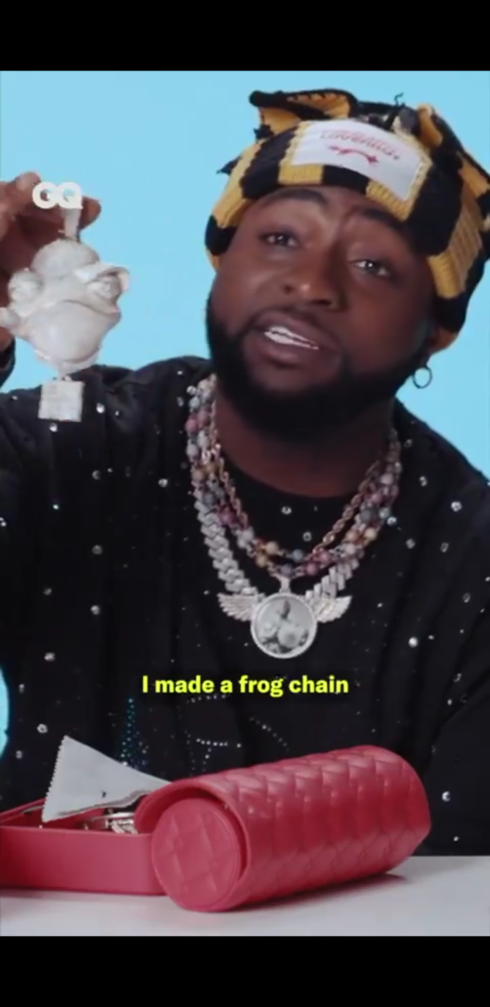 “I Made A Frog Chain For My Twitter Peeps” -Davido