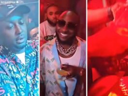 Davido Looks With Pride As His Aide, Isreal DMW, Makes Money Rain On A Stripper (Video)