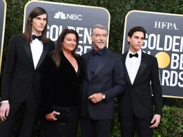 Pierce Brosnan's Wife Steals The Show In Sheer Dress As She Celebrates Towering Son's 27th Birthday With Family