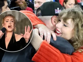 Adele Defends Taylor Swift Against Backlash For Attending NFL Games To Support Her Super Bowl Bound Boyfriend Travis Kelce As She Tells Haters To 'Get A F***Ing Life'  