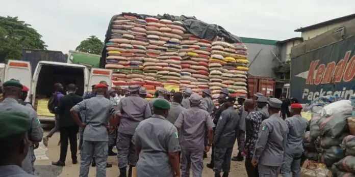 Economic Hardship Palliative: Nigeria Customs Service Commences Food Distribution, Sells 25kg Of Rice For N10,000