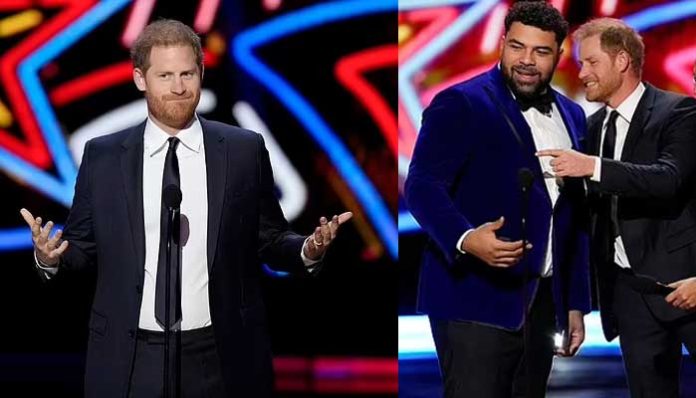 Prince Harry Makes Gag-Filled Speech At NFL Awards In Vegas But FAILS To Mention Cancer-Stricken Father Charles