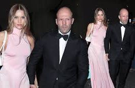 Rosie Huntington-Whiteley And Her Fiancé, Jason Statham, Showcase Their Affection As They Grace Victoria Beckham's 50th Birthday Celebration