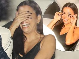 Exhausted Eva Longoria Unable To Suppress Her Laughter As She Departs From Victoria Beckham's Glamorous 50th Birthday Celebration