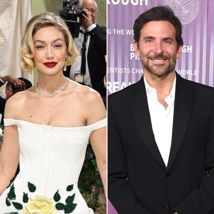 Gigi Hadid Radiates Classic Hollywood Elegance In A Strapless Floral Ballgown And A Coiffed Bob Hairstyle As She Makes Her Way Down The Met Gala 2024 Red Carpet, Solo Without Boyfriend Bradley Cooper