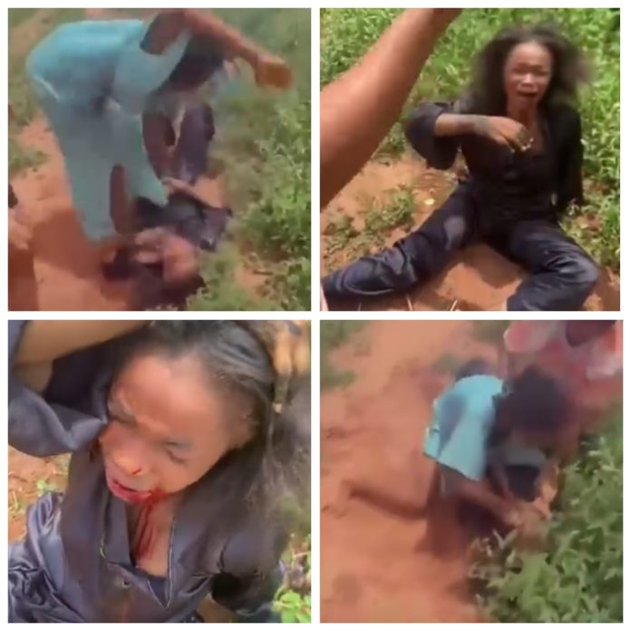 Video Footage Captures Three Women Assaulting Another Lady In Kogi Over Accusations Of Backbiting