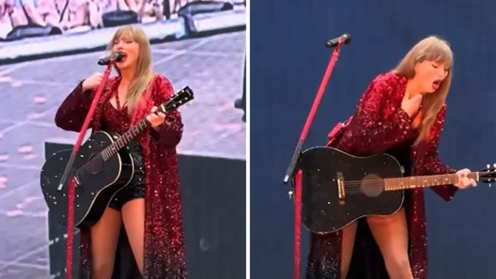 Singer Taylor Swift Accidentally Swallowed A Bug During Her London Eras Concert