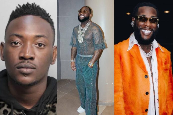 Burna Boy Criticized Dammy Krane For Calling For Davido’s Arrest, Stating That It Was Not The Right Way To Resolve Differences