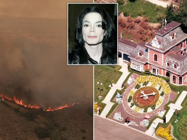 Southern California: Late Pop King, Michael Jackson's Iconic Neverland Estate Faces Imminent Danger From A Fast-Moving Wildfire